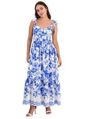 Sam Edelman Blue White Maxi Sundress Size 6